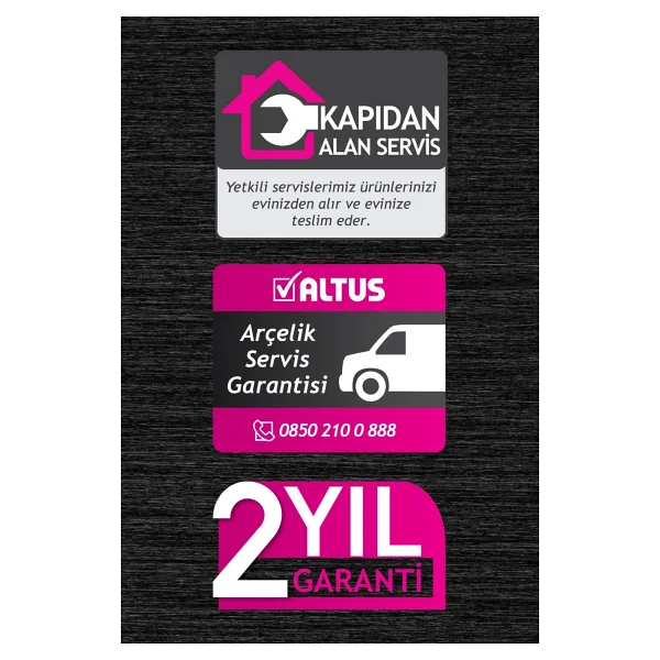 Altus Al 795 P Pembe 1650 W Çelik Çay Makinesi - Görsel 9