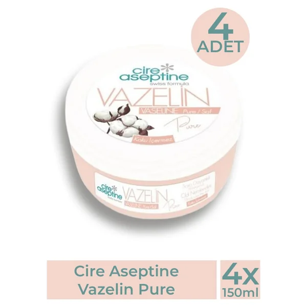 Cire Aseptine Pure 150 Ml 4 Adet Vazelin - Görsel 2