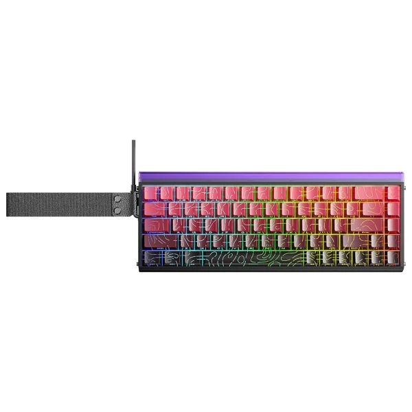 Aula Hero 68 He Manyetik Klavye Rapid Trigger Dragon King Switch 8000hz RGB Neon Tkl Hot Swap Oyuncu Klavyesi Kırmızı - Görsel 3