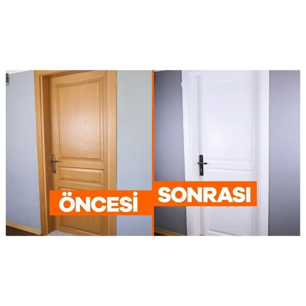 Permolit Beyaz Sentetik Amerikan Panel Kapı Boyası 2,5 Lt - Ahşap Ve Metal Yüzeyler İçin Dayanıklı İç/Dış Mekan Kullanımı - Görsel 2