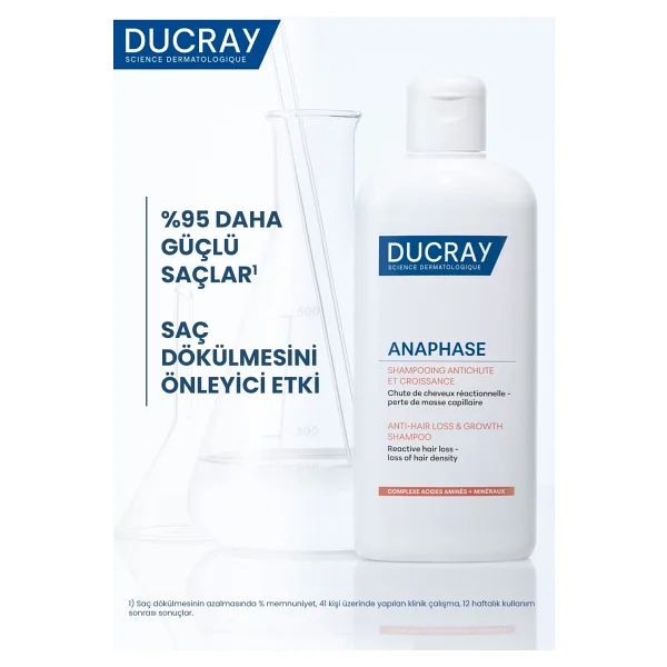 Ducray Anaphase Reactive 400 Ml Saç Dökülmesine Karşı Şampuan - Görsel 7