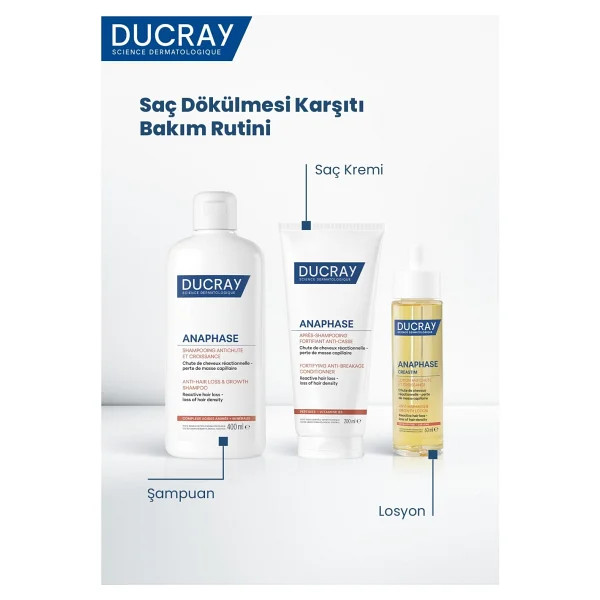 Ducray Anaphase Reactive 400 Ml Saç Dökülmesine Karşı Şampuan - Görsel 10