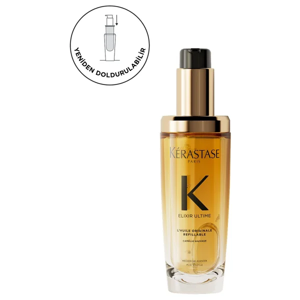 Kerastase Elixir Ultime L'huile Originale Refillable 75 Ml Saç Bakım Yağı - Görsel 9
