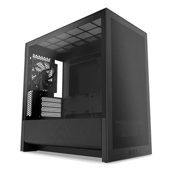 Nzxt H3 Flow Cc-H31fb-01 Fanlı Siyah Micro Atx Oyuncu Kasası - Görsel 2
