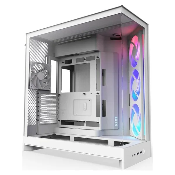 Nzxt H9 Flow RGB Plus Large Cm-H92fw-P1 Fanlı Beyaz E-Atx Oyuncu Kasası - Görsel 2