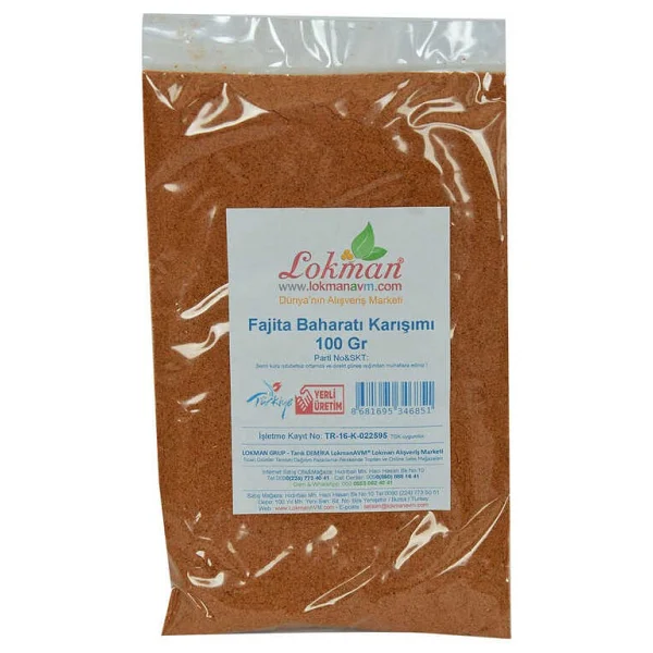 Lokmanavm Fajita Baharat Karışımı 100 Gr - Görsel 2