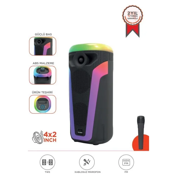 Torima D69 Bluetooth Hoparlör - Görsel 8