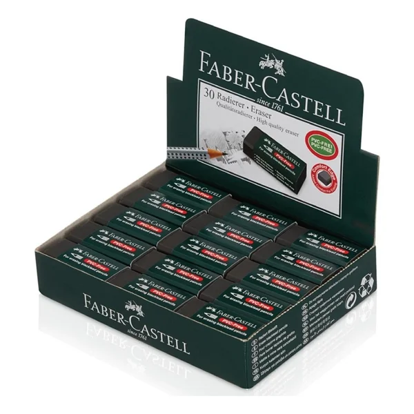 Faber-Castell 7089/30 30'lu Siyah Küçük Silgi - Görsel 5