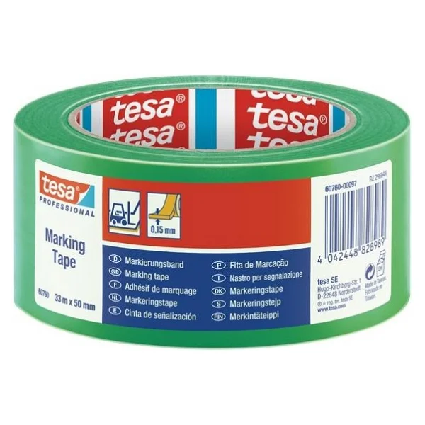 Tesa İkaz Bandı Yer İşaretleme Yeşil 33x50 60760-00097-15 - Görsel 2