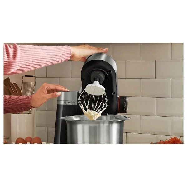 Bosch Premium Seri 2 Kıyma Blender Ve Hamur Yoğurma - Hepsi Bir Arada Mutfak Makinesi 900 W (Tartı Hediyeli) - Inox - Görsel 2