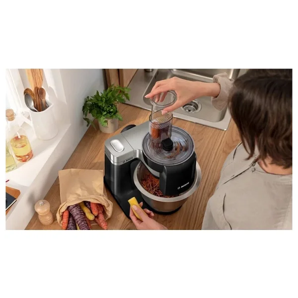 Bosch Premium Seri 2 Kıyma Blender Ve Hamur Yoğurma - Hepsi Bir Arada Mutfak Makinesi 900 W (Tartı Hediyeli) - Inox - Görsel 3