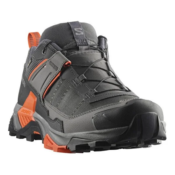 Salomon X Ultra 5 Gore-Tex L47797800 Gri-Turuncu Erkek Outdoor Ayakkabı - Görsel 4
