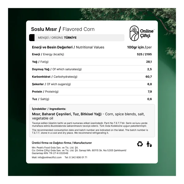 Online Çiftçi Soslu Soslu Mısır 100 Gr - Görsel 4