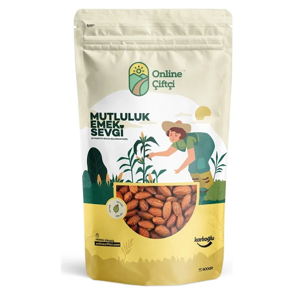 Online Çiftçi Kavrulmuş Badem 400 Gr - Görsel 9