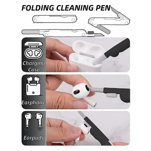 Çok Fonksiyonlu 7 Parça AirPods Klavye Ekran Kulaklık Temizleme Kiti - Görsel 4