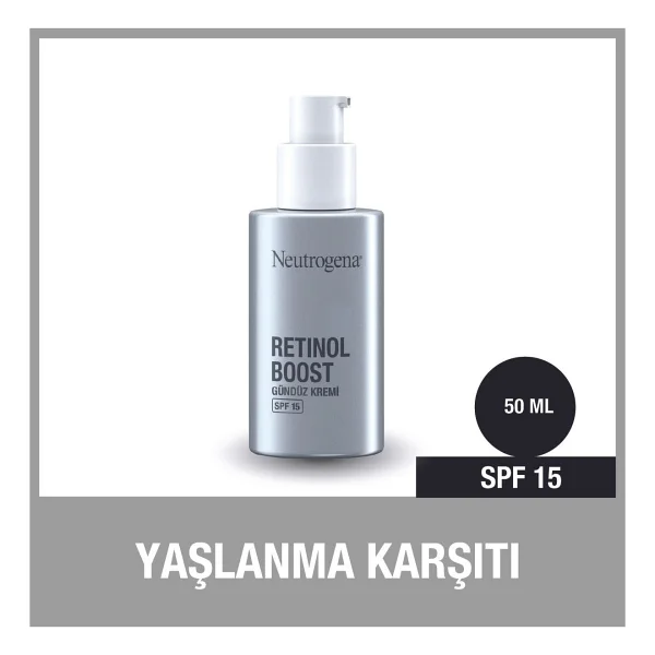 Neutrogena Retinol Boost SPF15 Gündüz Kremi - Saf Retinol ve Hiyalüronik Asit İçeren Yaşlanma Karşıtı Bakım, Tüm Cilt Tipleri, 50 ml - Görsel 10