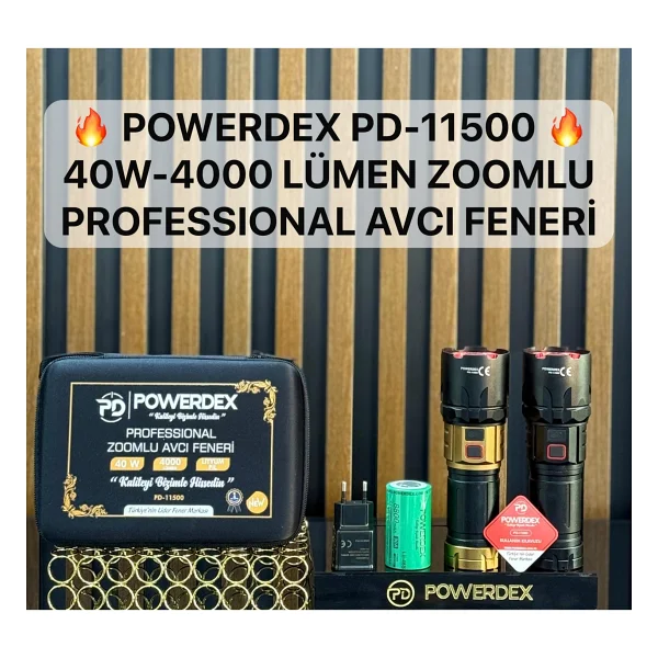 Powerdex Pd-11500 4000 Lümen LED Şarjlı El Feneri - Görsel 3