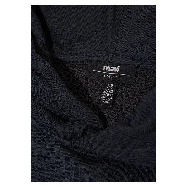 Mavi Jurassic Park Baskılı 6S10135 Kapüşonlu Çocuk Sweatshirt - Görsel 5