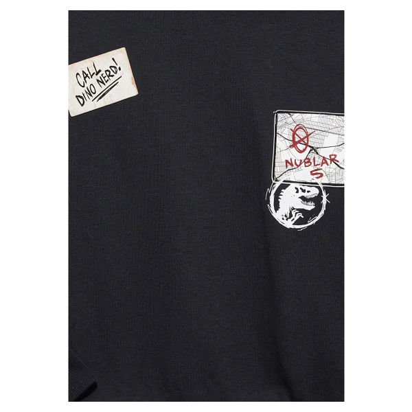 Mavi Jurassic Park Baskılı 6S10135 Kapüşonlu Çocuk Sweatshirt - Görsel 6