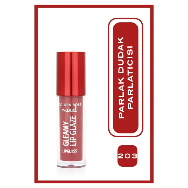 Golden Rose Mood Gleamy Lip Glaze 202 Peachy Nude Dudak Parlatıcısı - Görsel 6