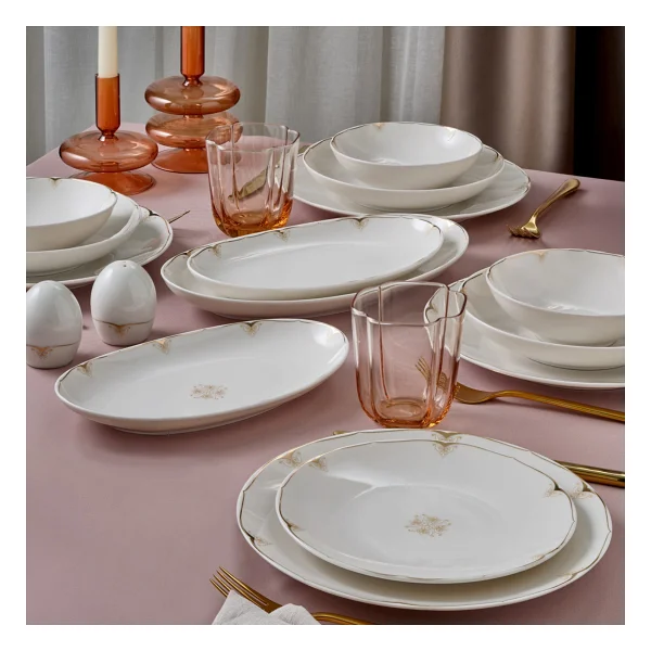 Güral Porselen Camelia 6710 54 Parça 12 Kişilik Yemek Takımı - Görsel 6