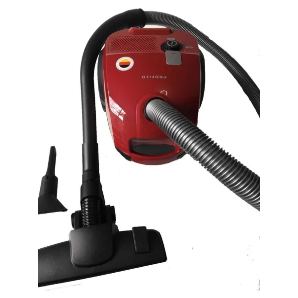 Profilo Toz Torbalı Elektrikli Süpürge - 3,5 L Kapasite, Yüksek Emiş Gücü, Sessiz 80 dB, Tüm Zeminlere Uygun - Kırmızı - Görsel 4
