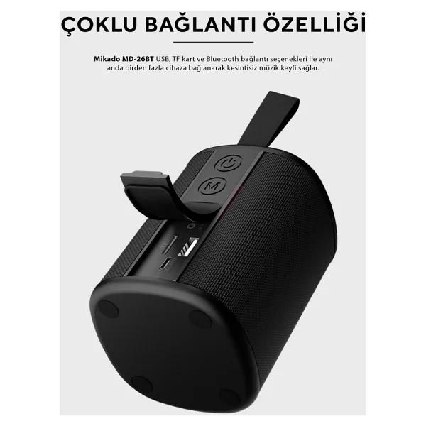 Mikado Md-26bt 6 W Bluetooth Hoparlör - Görsel 5