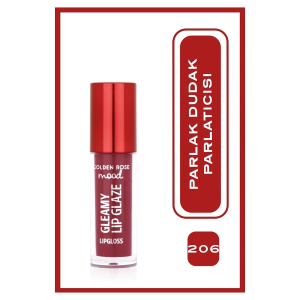Golden Rose Mood Gleamy Lip Glaze 202 Peachy Nude Dudak Parlatıcısı - Görsel 5