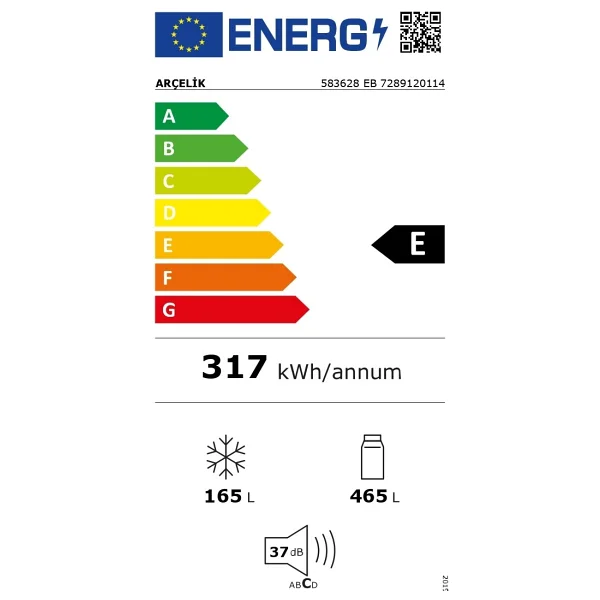 Arçelik 583628 Eb Çift Kapılı No Frost Buzdolabı - Görsel 6