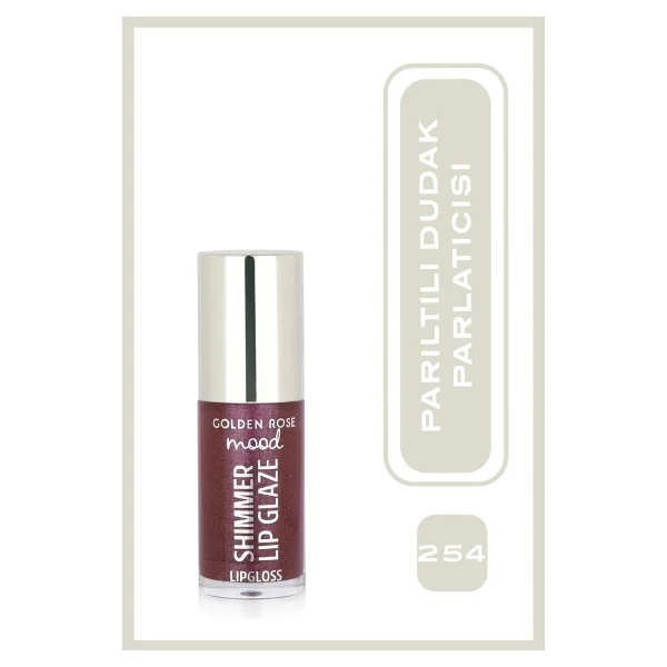 Golden Rose Mood Shimmer Lip Glaze Işıltılı 251 Bubble Pink Dudak Parlatıcısı - Görsel 8