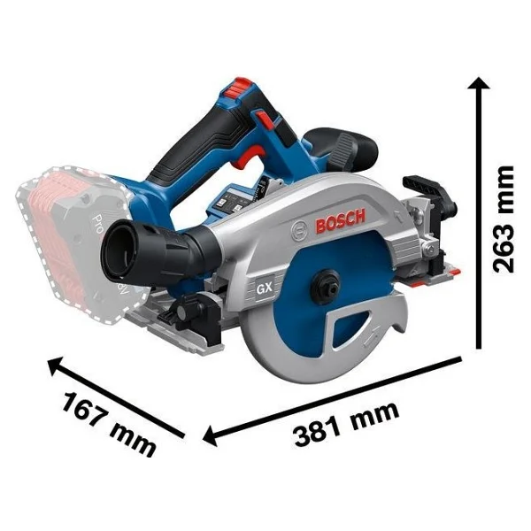 Bosch Gks 18v-57-2 Gx Aküsüz Daire Testere - Görsel 2