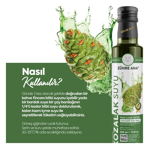 Zühre Ana Çam Çırası Kozalak Suyu Ekstraktlı 500 Ml - Görsel 3