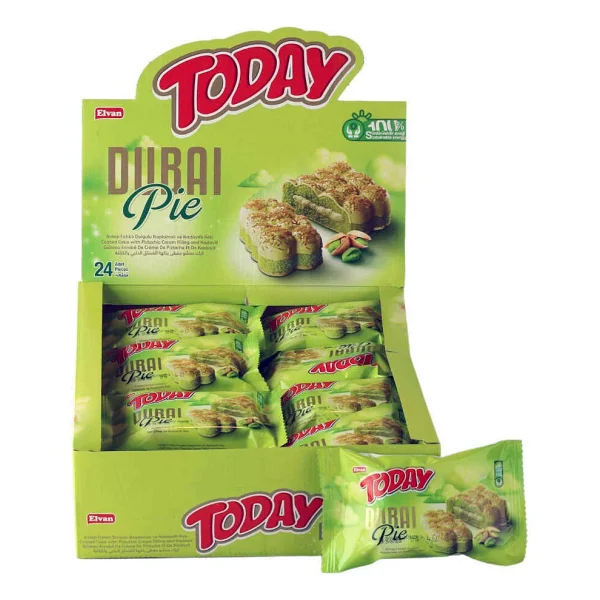 Today Dubai Pie Antep Fıstıklı Kadayıflı Kek 40 Gr. 24 Adet (1 Kutu) - Görsel 4