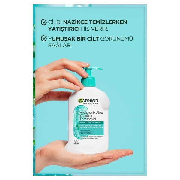 Garnier Hyaluronik Aloe 250 Ml Yüz Temizleme Jeli - Görsel 6