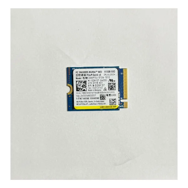 Western Digital PC Sn5000s Sdeptsj-512g Pcı-Express 4.0 512 GB M.2 SSD - Görsel 2