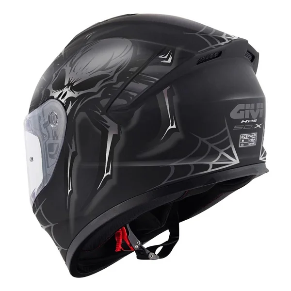 Givi 50.X Arachno Mat Siyah Gri Full Face Motor Kaskı - Görsel 5