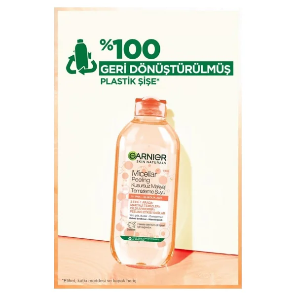 Garnier Micellar Peeling Kusursuz 400 Ml Makyaj Temizleme Suyu - Görsel 8