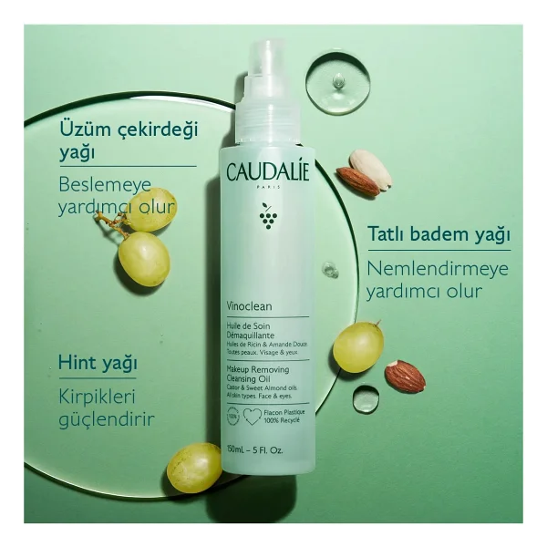 Caudalie Vinoclean 75 Ml Makyaj Temizleme Yağı - Görsel 8