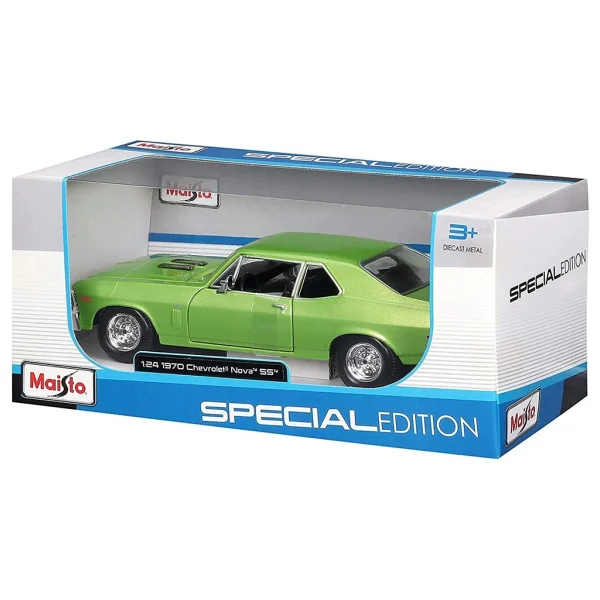 Maisto 1:24 1970 Model Chevrolet Nova Ss Model Araba - Görsel 4