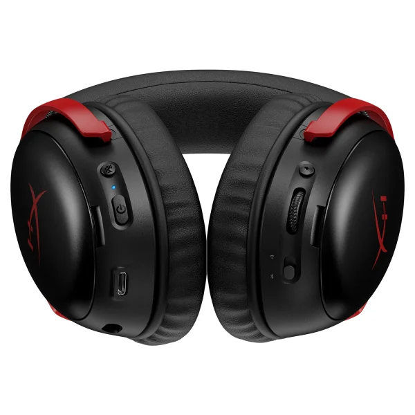 Hyperx Cloud Iıı S A59z0aa Siyah-Kırmızı Kablosuz Kulak Üstü Oyuncu Kulaklığı - Görsel 7