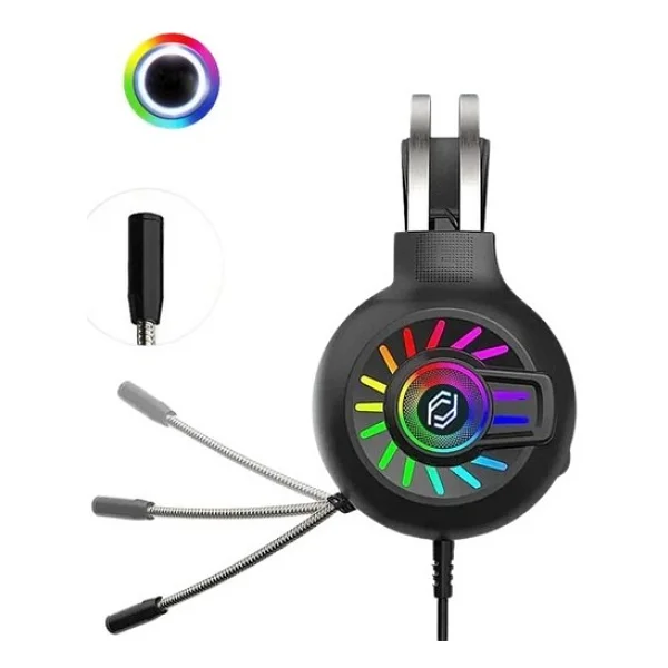 Frisby Fhp-G1510b Pars 7.1 Kablolu Mikrofonlu Kulak Üstü Oyuncu Kulaklığı - Görsel 2