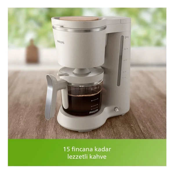 Philips Eco Conscious Edition Filtre Kahve Makinesi 1,2 L, 15 Fincan Kapasiteli, Otomatik Kapanma Ve Cam Sürahi - Görsel 4