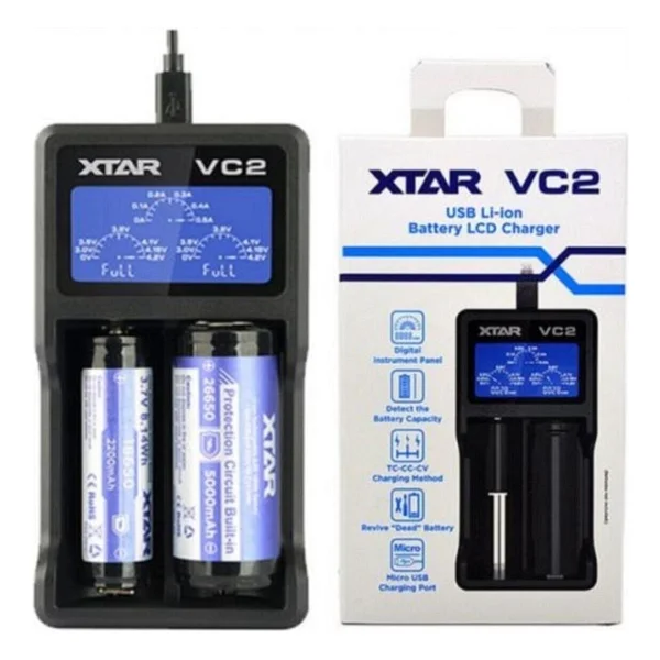 Xtar Vc2 Universal Li-İon Şarj Cihazı - Görsel 3
