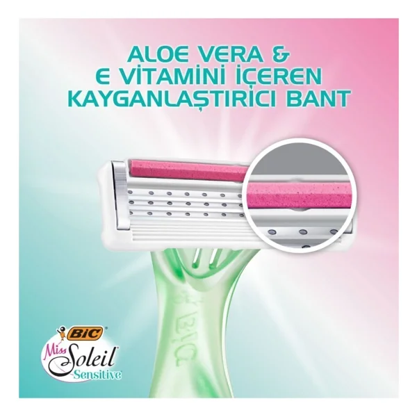 Bic Miss Soleil Sensitive Kullan At 3'lü Kadın Tıraş Bıçağı - Görsel 7