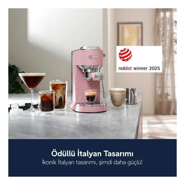 Delonghi Dedica Duo Ec890.Pk Pembe Manuel Espresso Makinesi - Görsel 10
