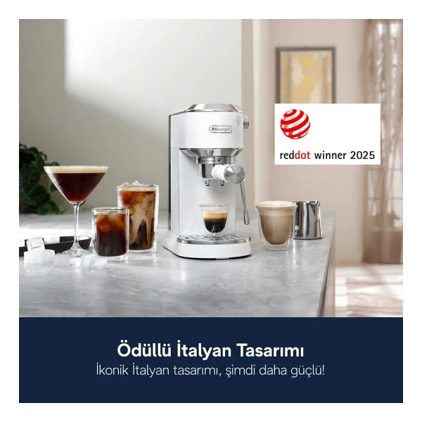 Delonghi Dedica Duo Ec890.Wı Beyaz Manuel Espresso Makinesi - Görsel 10