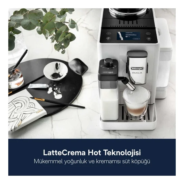 Delonghi Rivelia Exam440.55.W Beyaz Tam Otomatik Espresso Makinesi - Görsel 9