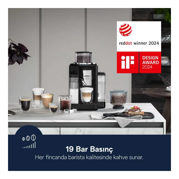 Delonghi Rivelia Exam440.55.B Black Tam Otomatik Espresso Makinesi - Görsel 2