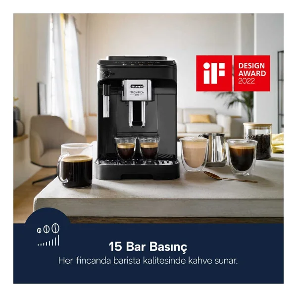 Delonghi Magnifica Evo Ecam290.21.B Tam Otomatik Espresso Makinesi - Görsel 2