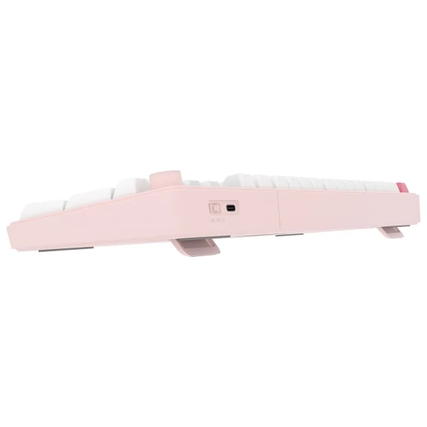 Hawk Gaming Hk258 Beyaz-Pembe RGB Membrane Switch Kablolu/Kablosuz Oyuncu Klavyesi - Görsel 6